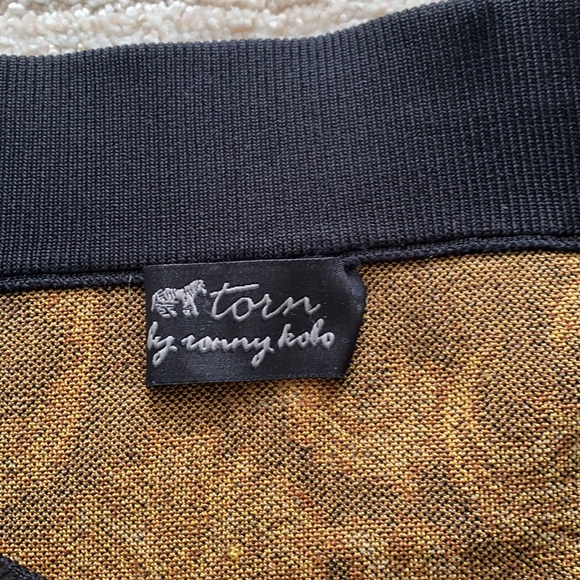 NWOT Torn by Ronnie Kobo knit mini skirt - Picture 3 of 3